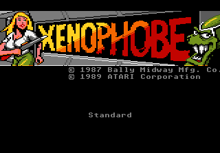 Xenophobe title screen for Atari 7800
